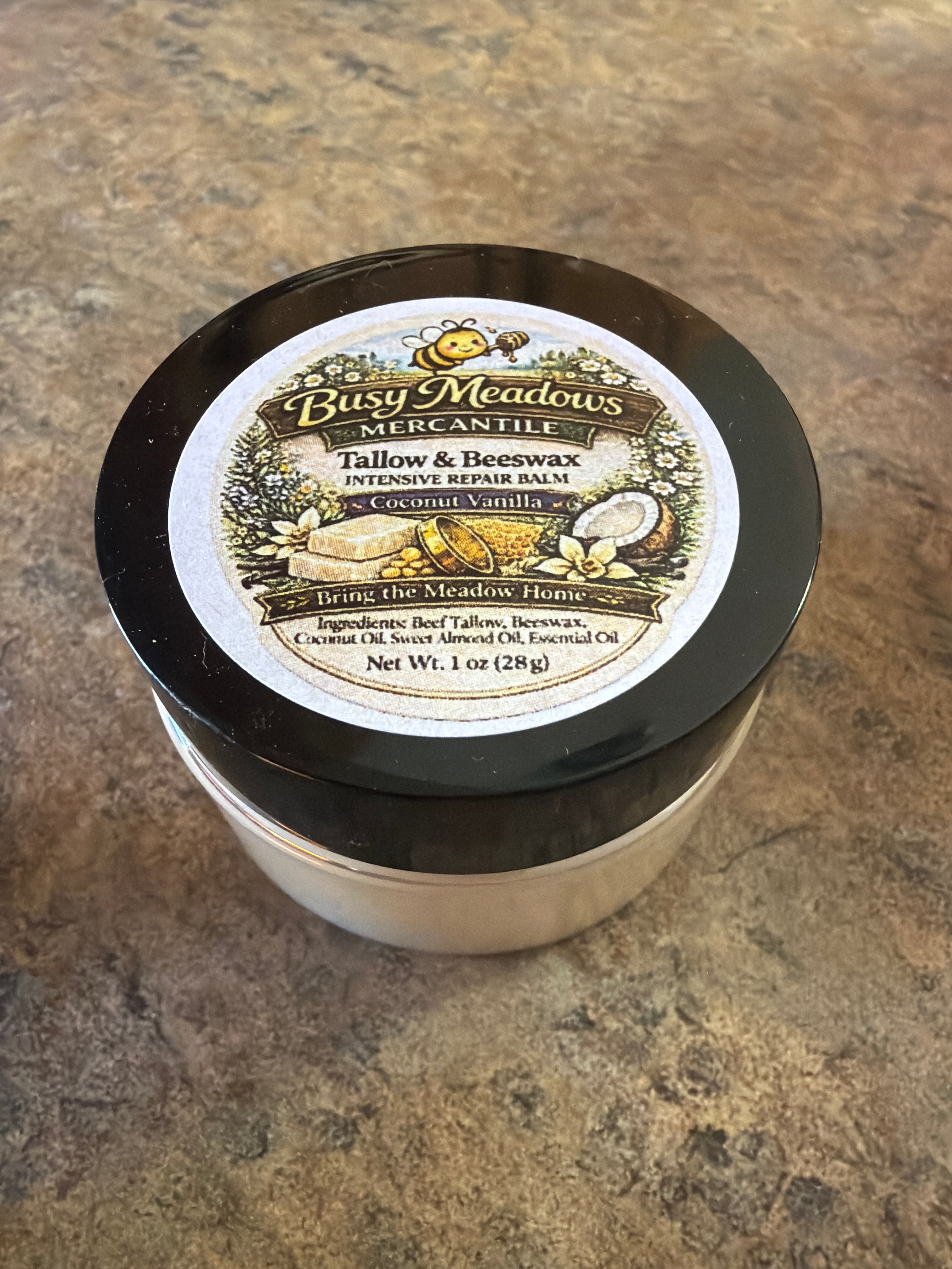 Tallow and Beeswax Intensive Repair Balm - Vanilla Coconut