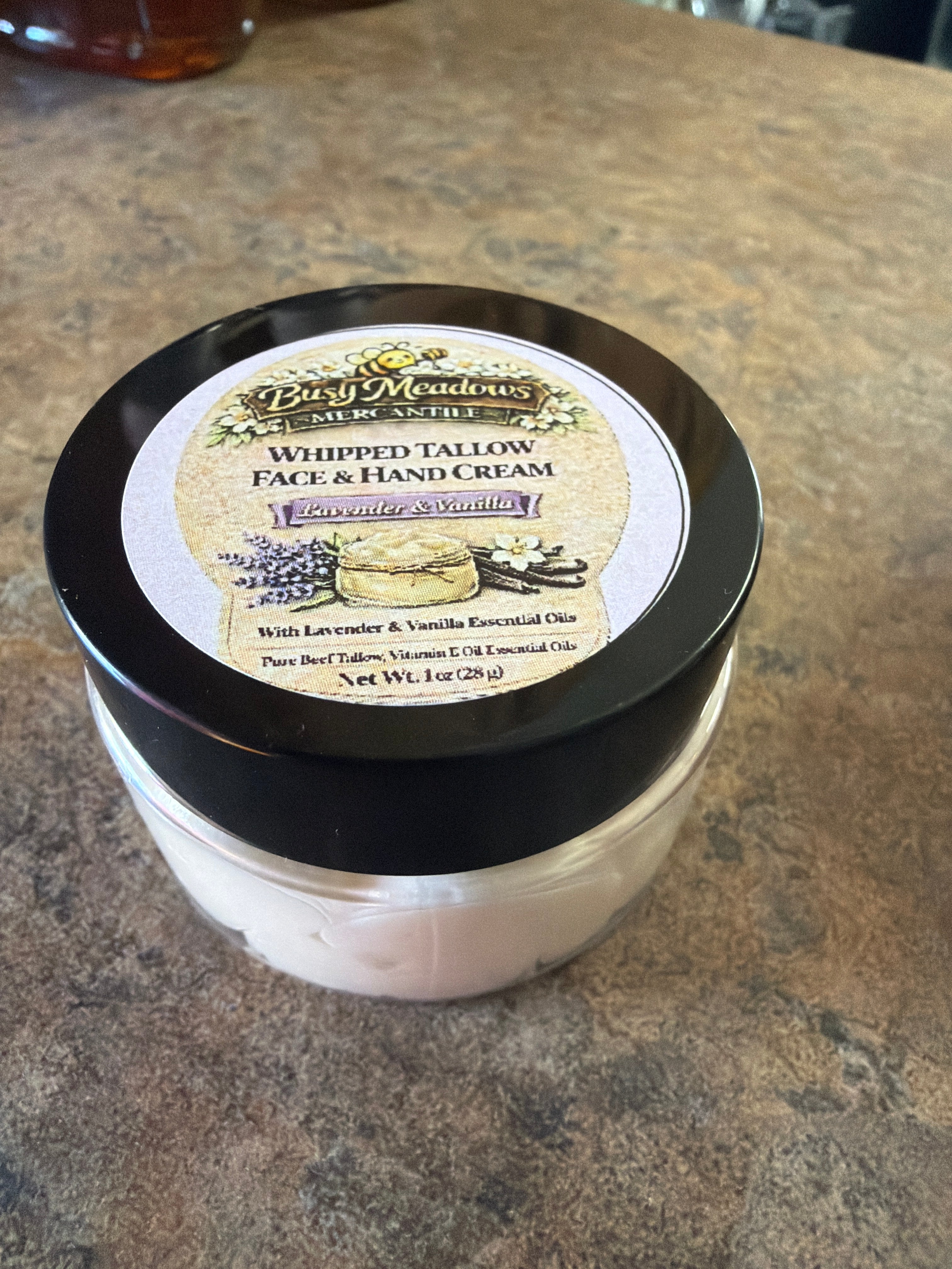 Whipped Tallow Hand and Face Cream - Lavender Vanilla Scent