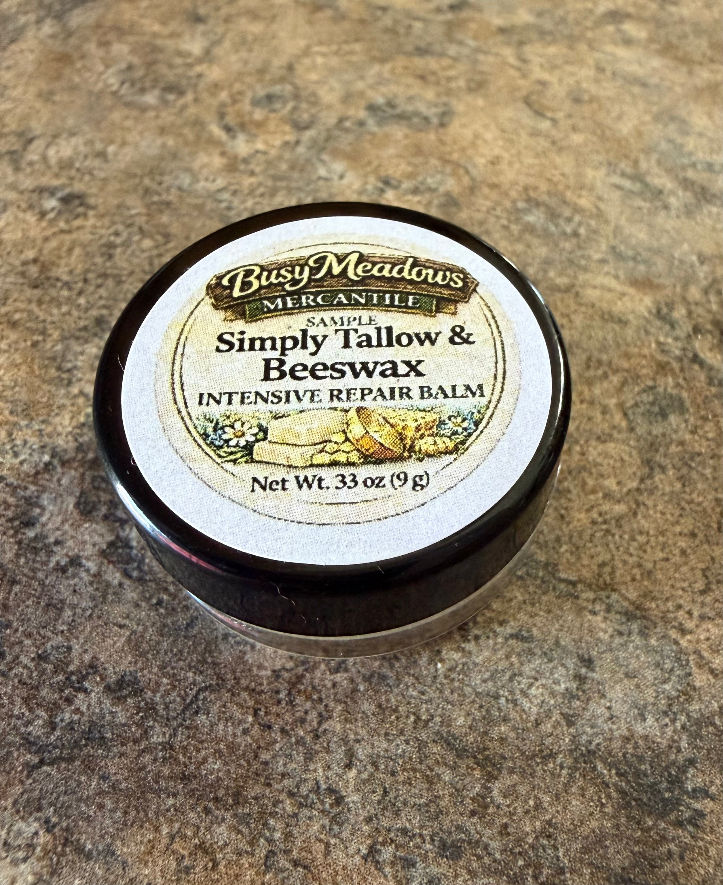 Simply Tallow and Beeswax Intensive Repair Balm - Unscented