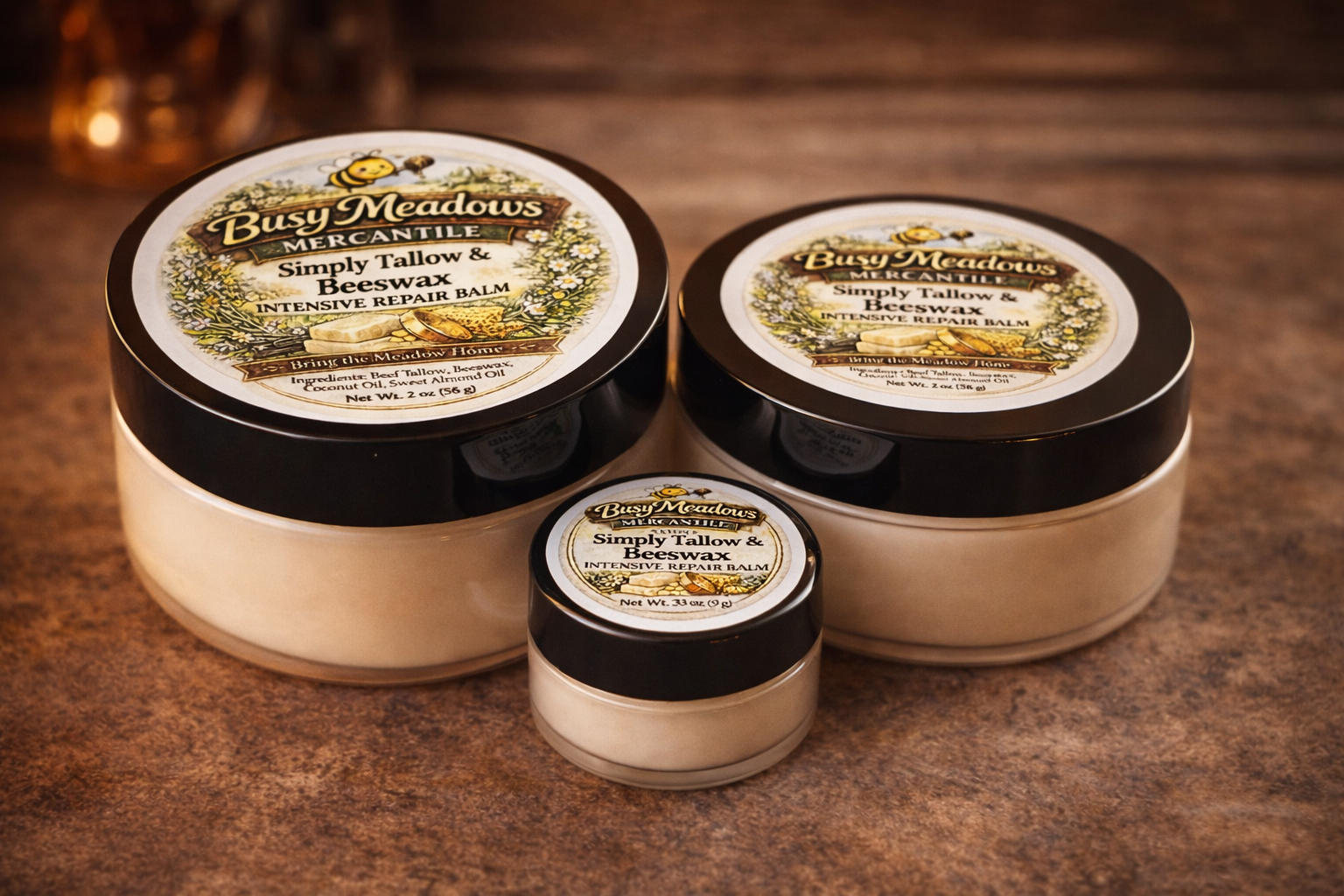 Simply Tallow and Beeswax Intensive Repair Balm - Unscented