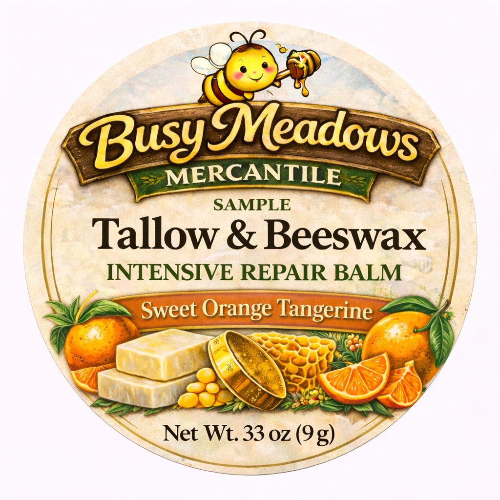 Tallow and Beeswax Intensive Repair Balm - Sweet Orange Tangerine