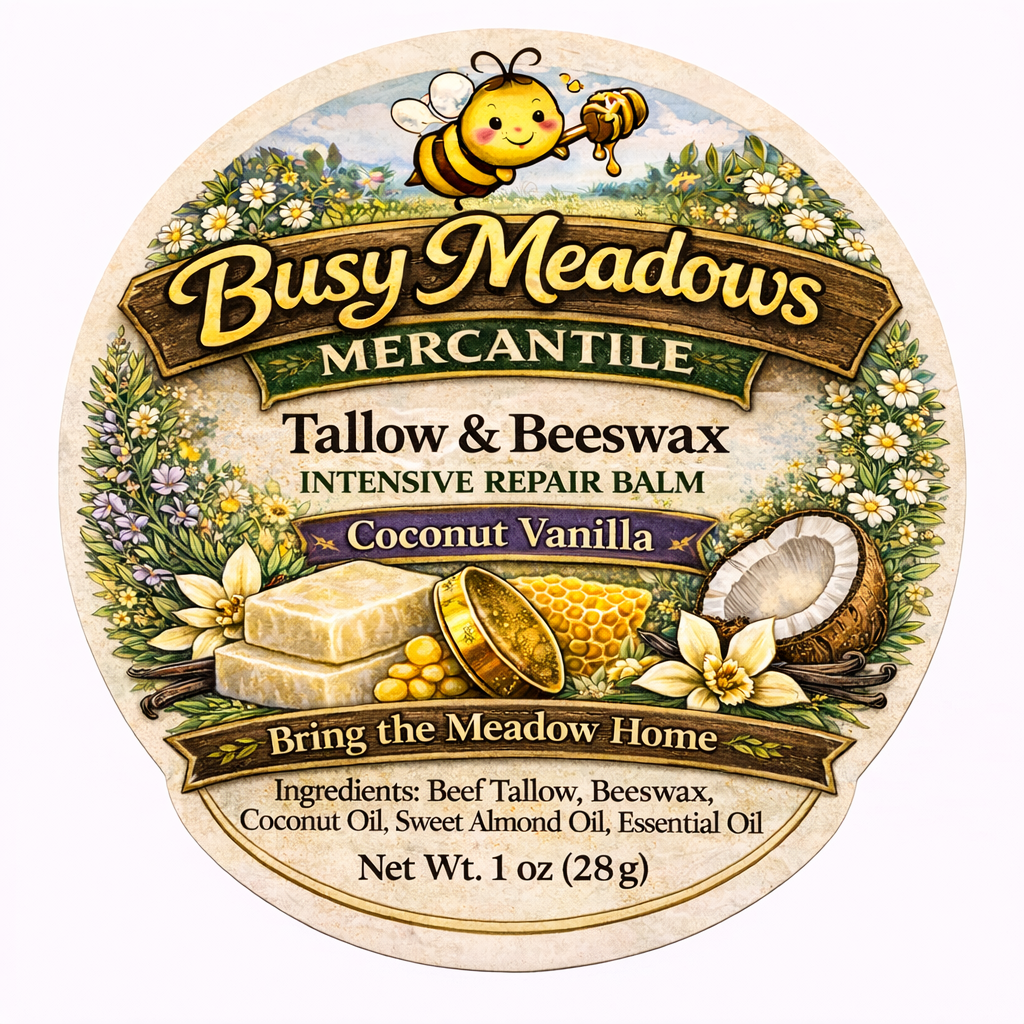 Tallow and Beeswax Intensive Repair Balm - Vanilla Coconut