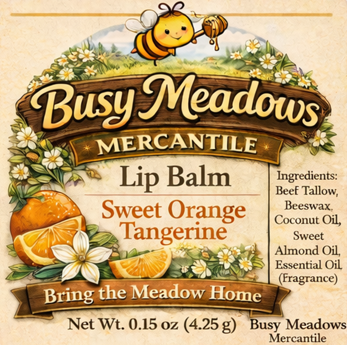 Simply Tallow and Beeswax Lip Balm - Unscented