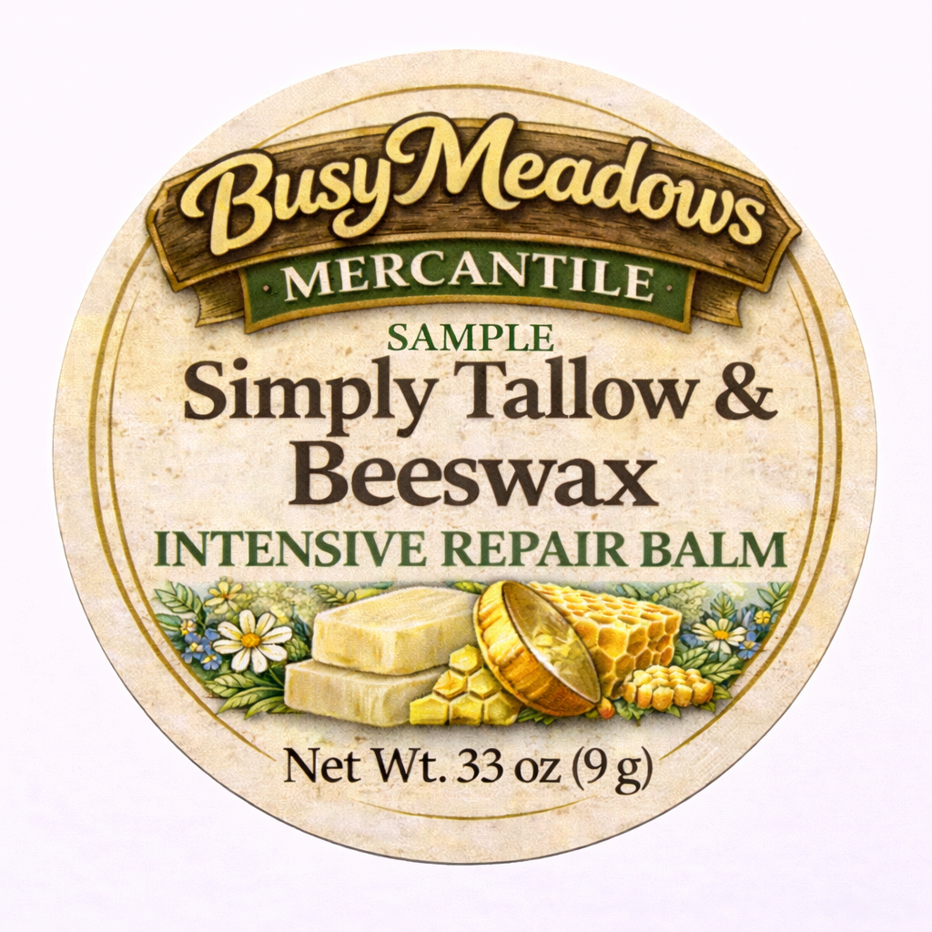 Simply Tallow and Beeswax Intensive Repair Balm - Unscented