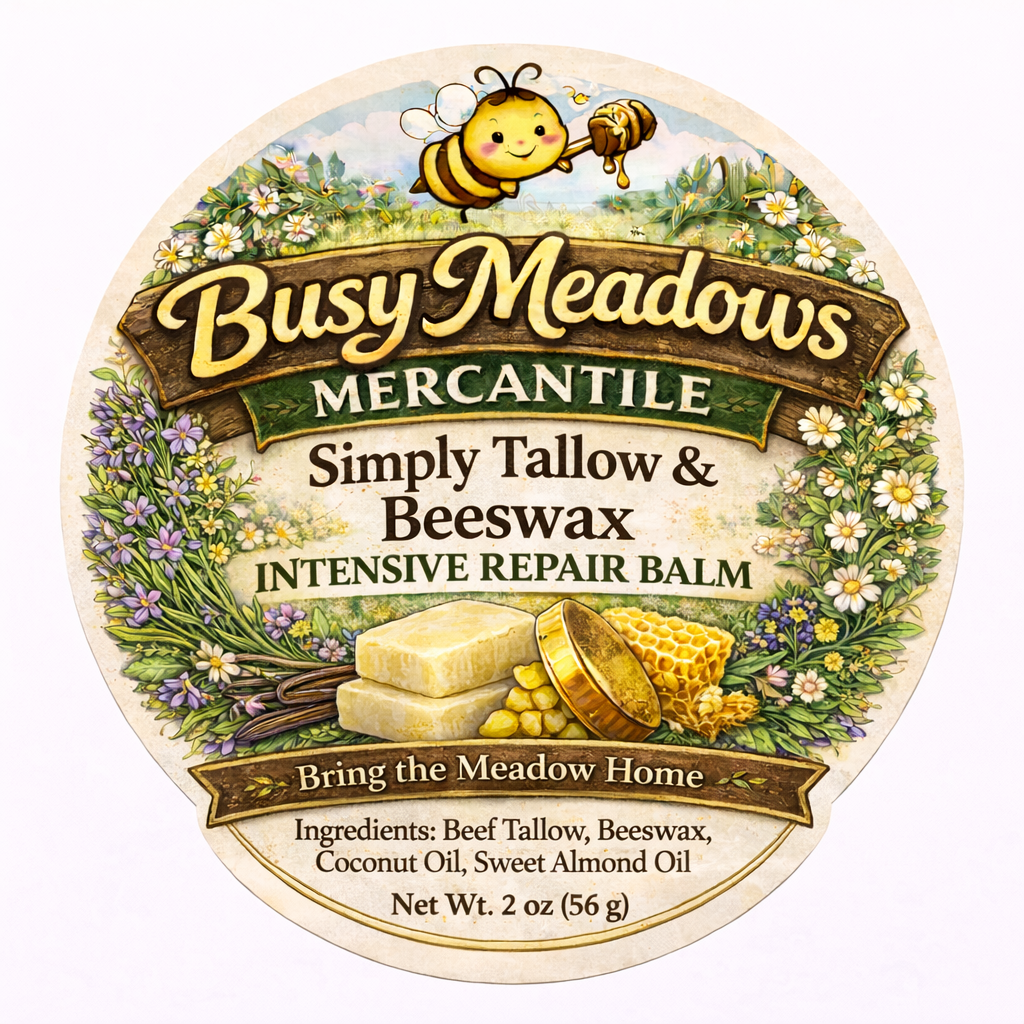 Simply Tallow and Beeswax Intensive Repair Balm - Unscented