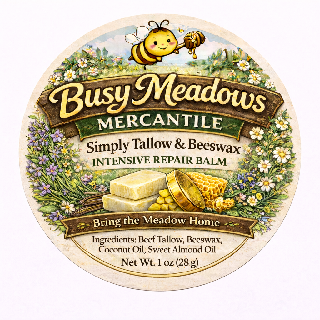 Simply Tallow and Beeswax Intensive Repair Balm - Unscented